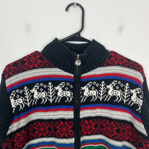 Vintage Liz Claiborne Petites Cotton Christmas Sweater Sz SP - Picture 2 of 12